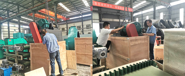 “一帶一路”恒帆機械有機肥設(shè)備助力加拿大生物有機肥項目投產(chǎn)(圖1) 對輥造粒機